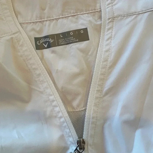 Callaway White Golf wind breaker size L - Picture 6 of 8